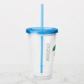 Verre En Acrylique cacahuètes | Parapluie vert Snoopy (Droite)