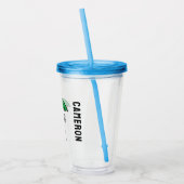 Verre En Acrylique cacahuètes | Parapluie vert Snoopy (Gauche)