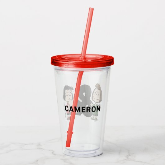 Verre En Acrylique cacahuètes | Pepperment Patty & Marcie (Dos)