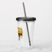 Verre En Acrylique cacahuètes | Pilote de bus Snoopy (Gauche)