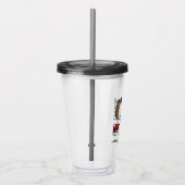 Verre En Acrylique cacahuètes | Snoopy L'As Volant | Ajouter Votre No (Droite)