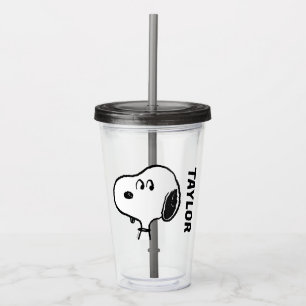 Verre En Acrylique cacahuètes Snoopy Looks