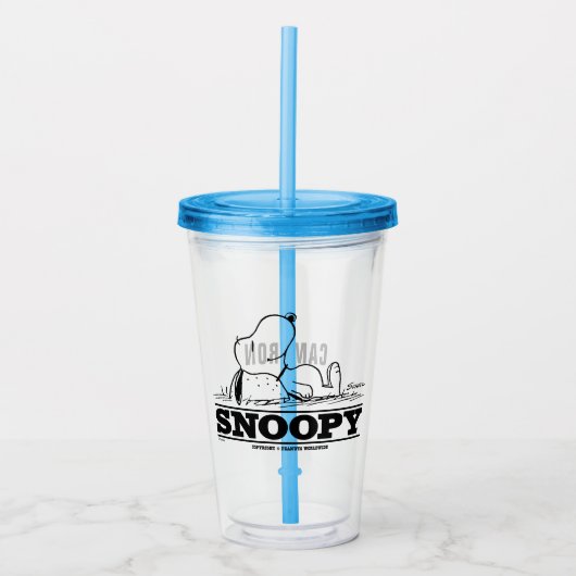 Verre En Acrylique cacahuètes | Snoopy Reest Break (Devant)