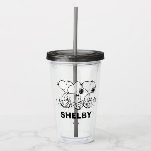 Verre En Acrylique cacahuètes Snoopy Walking Tall
