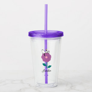 Verre En Acrylique cacahuètes Snoopy & Woodstock Flower Whististle