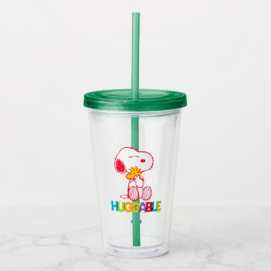 Verre En Acrylique cacahuètes Snoopy & Woodstock Huggable