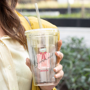 Verre En Acrylique Cadeau Bridesmaid Pour Proposition Bridesmaid Pers