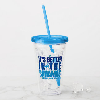 Verre En Acrylique Cadeau souvenir Bahamas : Exuma Bahamas Cruise Tra