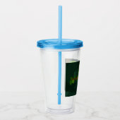 Verre En Acrylique Caméléon vert mignon (Droite)