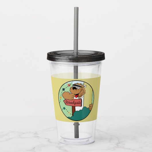 Verre En Acrylique Camping Ours Cachet Enfants Tumbler (Devant)