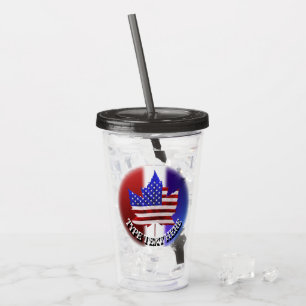 Verre En Acrylique Canada USA Tumbler US Custom Canada Souvenir