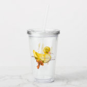 Verre En Acrylique Canard jaune (Dos)