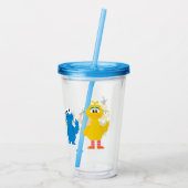 Verre En Acrylique Caractères Pixel Sesame Street (Dos)