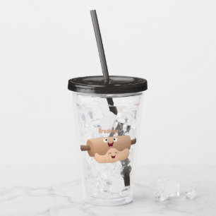 Verre En Acrylique Caricature à pâte molle et à pâte molle