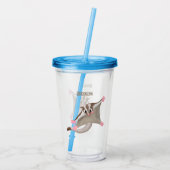 Verre En Acrylique Caricature de planeur de sucre joyeux (Dos)