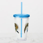 Verre En Acrylique Caricature en bleu (Droite)