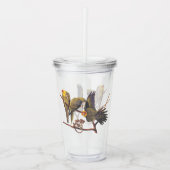 Verre En Acrylique Carolina Parakeet Trio des oiseaux disparus (Devant)