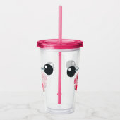 Verre En Acrylique Cartoon de levage de poids mignon (Droite)