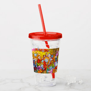 Verre En Acrylique Cat Musical Band