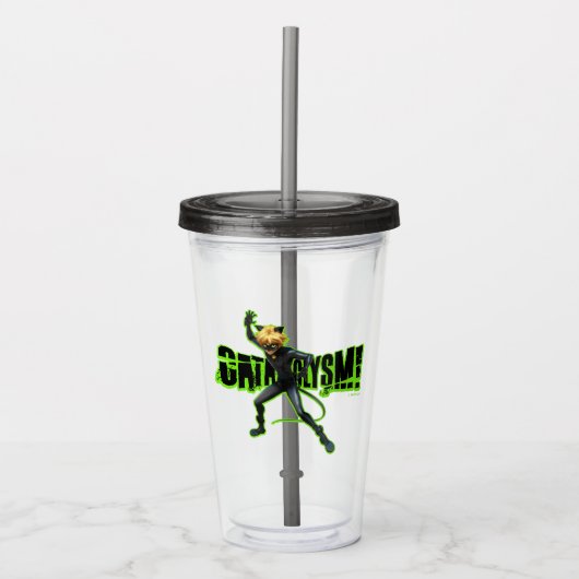 Verre En Acrylique Cat Noir | Cataclysme (Devant)