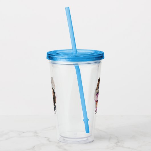 Verre En Acrylique Caution père et fille (11) (Gauche)