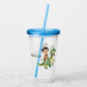 Verre En Acrylique Cave Boy Dino Rider (Dos)