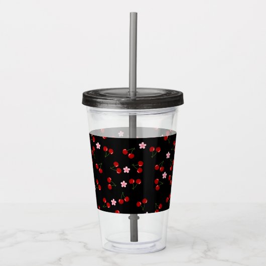 Verre En Acrylique Cerises noires (Devant)