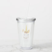Verre En Acrylique C'est Automne Y'all Automne Unicorn Plastic Cup & (Dos)