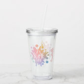 Verre En Acrylique C'est la fête de l'arc-en-ciel mince (Dos)