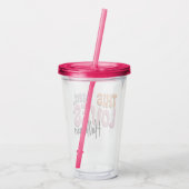 Verre En Acrylique Cette fille adore Halloween (Dos)