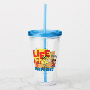 Verre En Acrylique Charlie Brown & Lucy - La vie est pleine de surpri
