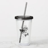 Verre En Acrylique Chat frais (Dos)