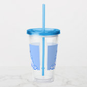 Verre En Acrylique Chat Joli Avec Lunettes Rondes (Droite)