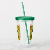 Verre En Acrylique Chat mignon/chaton Saint Patrick's Day (Gauche)