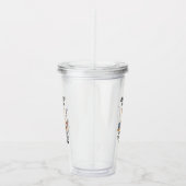 Verre En Acrylique Chat Sarcastique - Drôle Orange Art (Droite)