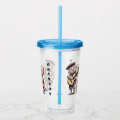 Verre En Acrylique Chats chanteurs personnalisés (Droite)