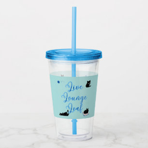 Verre En Acrylique Chats de Loaf Lounge Vivant
