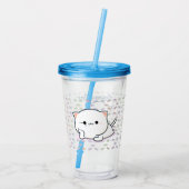 Verre En Acrylique Cheeky Kawaii Style Kitten (Dos)