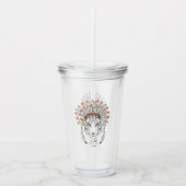 Verre En Acrylique Chef indien indigène de tigre (Devant)