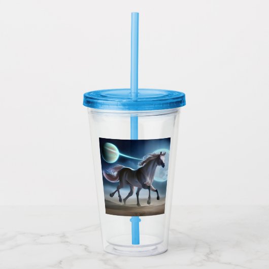 Verre En Acrylique Cheval Alien (Devant)