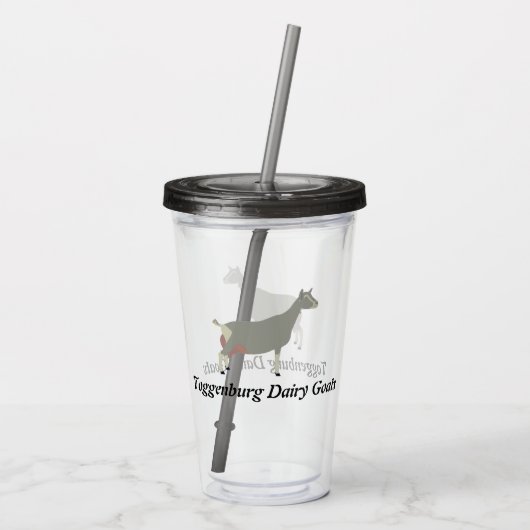 Verre En Acrylique Chèvre laitière Toggenburg (Dos)