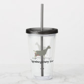 Verre En Acrylique Chèvre laitière Toggenburg (Devant)