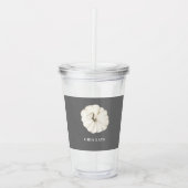 Verre En Acrylique Chia Latte Citrouille blanc (Devant)