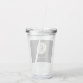 Verre En Acrylique Chia Latte Citrouille blanc (Dos)