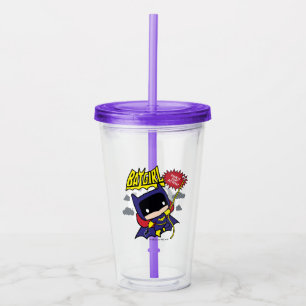 Verre En Acrylique Chibi Batgirl prête à l'action