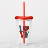 Verre En Acrylique Chibi Catwoman LOVE (Devant)