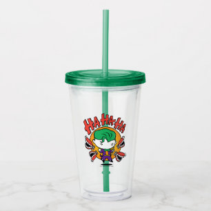 Verre En Acrylique Chibi Joker Avec Les Dents De Jouets