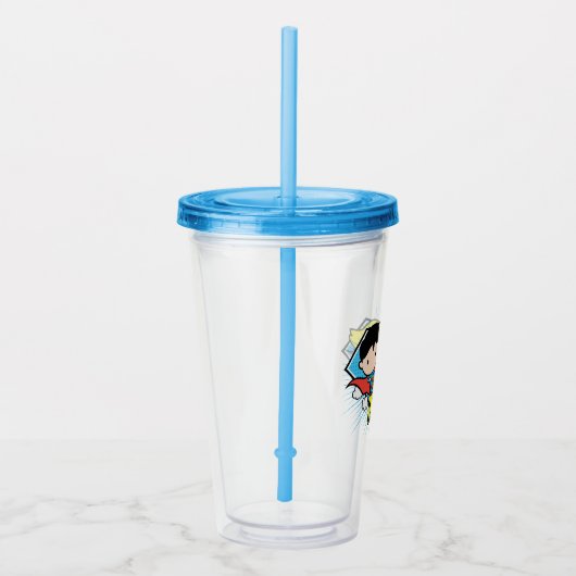 Verre En Acrylique Chibi Superman & Chibi Supergirl Power Up! (Droite)