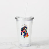 Verre En Acrylique Chien (Dos)