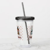 Verre En Acrylique Chiens mignons comme fantôme, sorcière et vampire (Gauche)